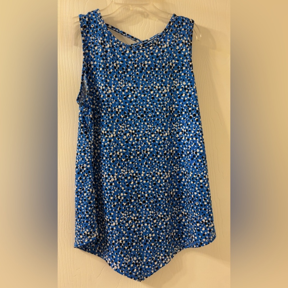 SJS White and Blue pointed tunic